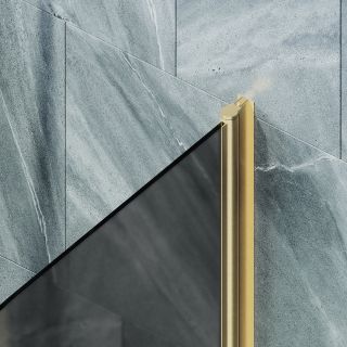 Шторка на ванну MaybahGlass MGV-780-3 60см золото